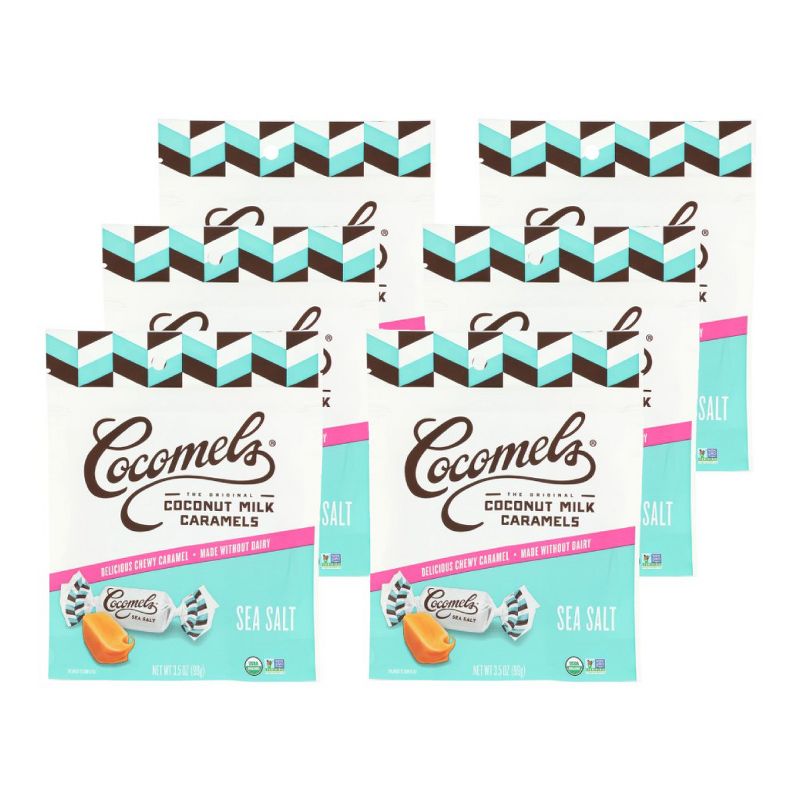 Cocomels The Original Coconut Milk Caramels Sea Salt - Case of 6/3.5 oz, 1 of 8