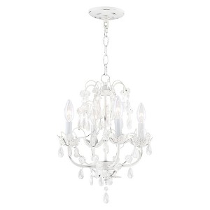 Livex Lighting Athena 4 - Light Chandelier in  Antique White - 1 of 4