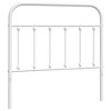 vidaXL White Metal Headboard - 39.4" Classic Style Bed Backrest for Bedroom, Sturdy Steel Construction, Simple Assembly Required - image 2 of 4