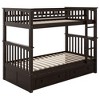 NicBex Twin Over Twin Bunk Bed with Guardrail and 2 Drawers,Loft Bed with Ladder and Converts to 2 Beds,Noise Reduced Bunk Beds for Bedroom - 2 of 4