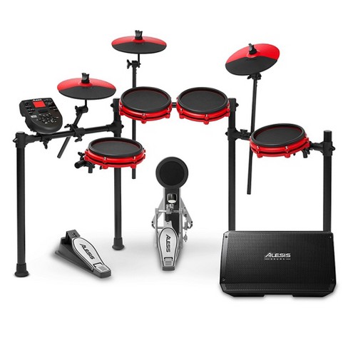 Alesis Nitro Mesh Special Edition Electronic Drum Kit With Mesh Pads and  Strike 8 Drum Set Monitor