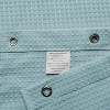 LunaLulinlk Waffle Weave Fabric Shower Curtain ,Fog Blue - 2 of 4