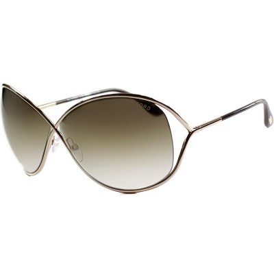 Tom Ford Miranda FT0130 28G Mens Round Sunglasses Gold 63mm