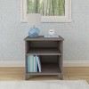 Max & Lily Classic Wood Nightstand with Shelves, Kids Bedside Table/End Table, Small Nightstand for Bedroom - 2 of 4
