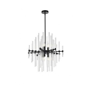 Elegant Lighting Sienna 6 - Light Pendant in  Black - 1 of 4