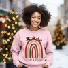 Simply Sage Market Women's Graphic Sweatshirt Boho Merry and Bright Rainbow - 2 of 4