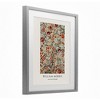 Stupell Industries William Morris Red Dotted Flowers Framed Print Under Glass Art, Gray, 17" x 21" - 2 of 4