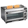 Hamilton Beach 2-in-1 Toaster & Oven Combo: Countertop Toaster Oven, Broiler, Warmer, Fits 9" Pizza, 1450W, Dual Rack Slots - 2 of 4