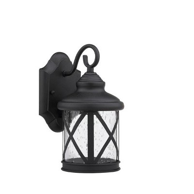 Chloe Lighting Milania Adora Transitional 1 Light Black Outdoor Wall Sconce 11" Height