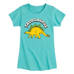 Girls' - Instant Message - Tacosaurus Fitted Short Sleeve Graphic T-Shirt - 1 of 4