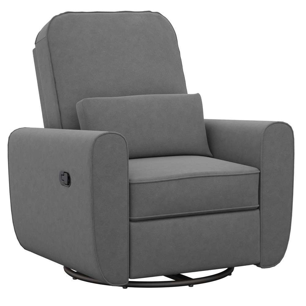 Baby Relax Kennedy Nursery Gliding Recliner Upholstered Accent Chair - Gray -  86862280