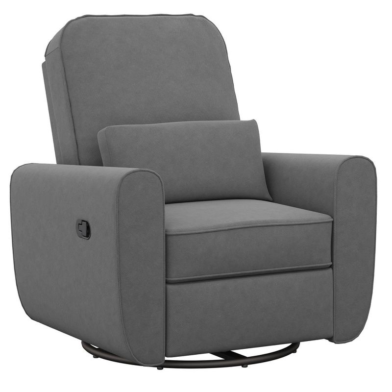 Baby Relax Kennedy Nursery Gliding Recliner Upholstered Accent Chair - Gray, 1 of 23