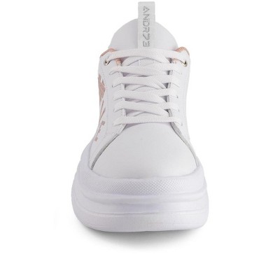 Женские кроссовки Andrea Women's Platform Sneakers LOVE 68032 White 9 — фото 4