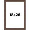 PosterPalooza | 18x26 Wide Barnwood Picture Frame, UV Acrylic, 6 Finishes - Grey, Brown, White, and Black - 2 of 4