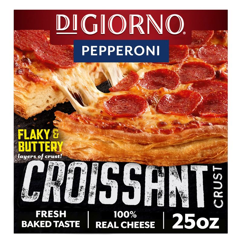 DiGiorno Pepperoni Frozen Pizza with Croissant Crust - 25oz, 1 of 12
