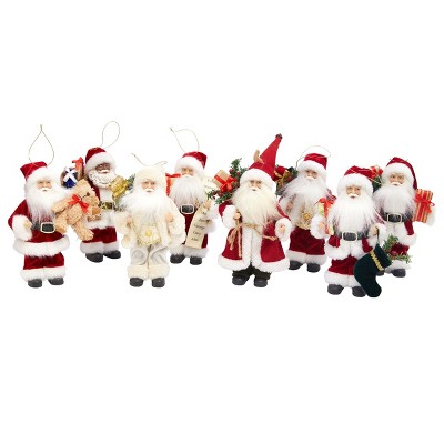 Season's Designs Christmas 9" Traditional Santa 8 Asst