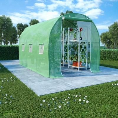 vidaXL Greenhouse 73.8 ft 11.3 ft.x6.6 ft.x6.6 ft.
