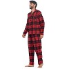 Ashford & Brooks Mens Flannel Plaid Pajamas Long Pj Set - 2 of 4