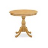 East West Furniture - AMDL3-Oak-W - 3-Piece Dining Room Table Set- 2 Modern Dining Room Chair and Dining Table - - Oak Finish - 3 of 4