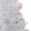 Northlight Pre-Lit Iridescent Pine Artificial Christmas Tree - 2' - White - Multicolor Lights - 2 of 4