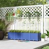 Outsunny Raised Flower Bed, Plastic Planter Box with Drainage Holes for Vegetables, Herbs, Flowers & Succulents - 2 of 4