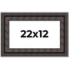 PosterPalooza | 3.5" Wide Ornate Black Picture Frame - UV Acrylic, Backing Board, Hanging Hardware Included - 2 of 4