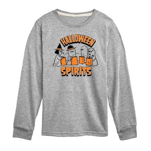 Boys' - Peanuts - Halloween Spirits Long Sleeve Graphic T-Shirt - 1 of 4