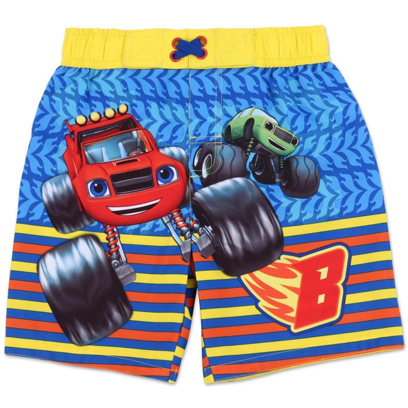 Blaze and the Monster Machines Swim Trunks Bathing Suit Little Kid, 1 of 8
