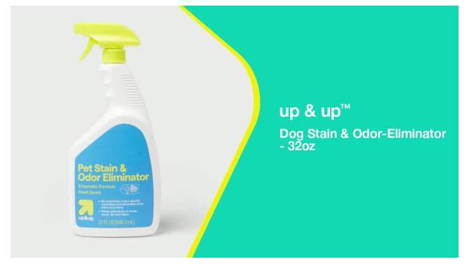 Enzymatic Pet Stain and Odor Eliminator - 32 fl oz - up &#38; up&#8482;, 2 of 7, play video