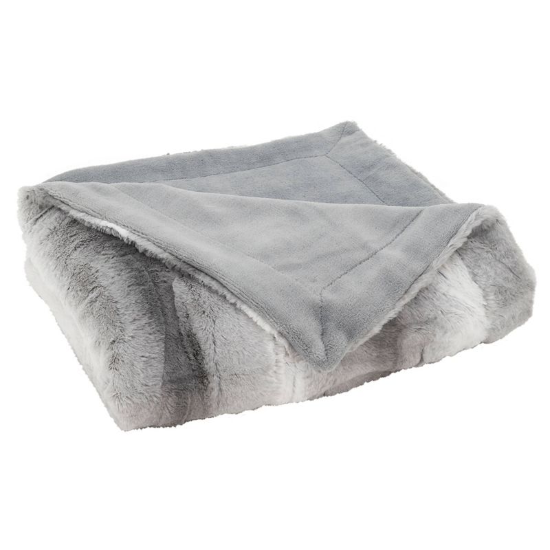 Animal Print Design Soft Plush Faux Fur Throw Blanket - Saro Lifestyle, 3 of 4