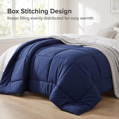 NTBAY 7-Piece Microfiber Comforter Set, Contrast Design Bedding Set with Deep Pocket Fitted Sheet, All Season Bed in a Bag — фото 3