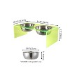 THE LICKER STORE Keaton Modern Acrylic Rectangular Elevated Pet Feeder - 4 of 4