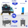 RISOKEYS 450 LBS Capacity Double Decker Folding Wagon Cart with 4 All-Terrain Wheels & Extended Shelf for Camping,Beach,Shopping,Outdoor - 4 of 4