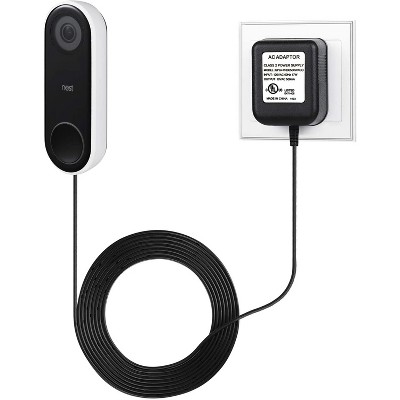 Wasserstein 8.2ft UL-Certified Power Supply Adapter for Google Nest Hello Video Doorbell, eufy Security Doorbell and Arlo Doorbell