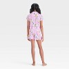 Girls' Squishmallows Button-Up Pajama Set - Pink - 2 of 4