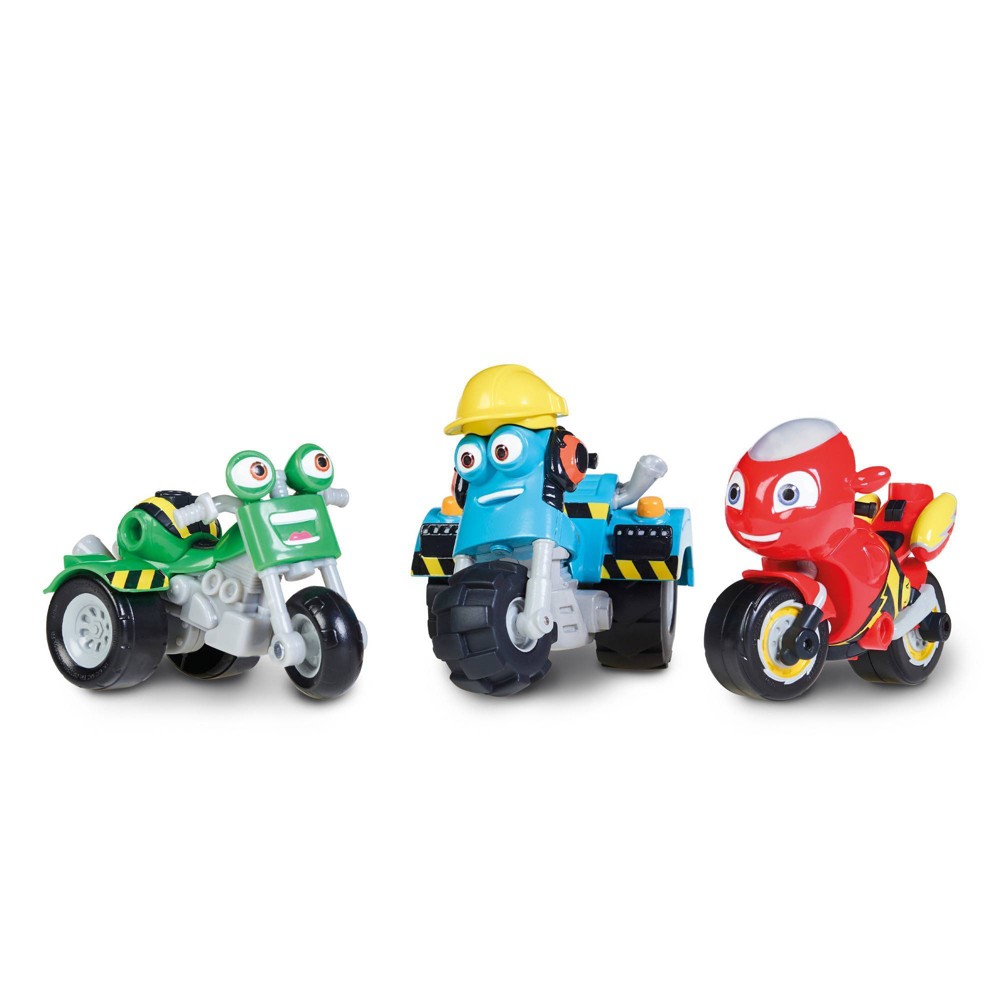 Ricky Zoom: Jake Rumbler Adventure Multipack - 3 & 4 Inch Motorcycle Action Figures – Free-Wheeling  Free Standing Toy Bikes for Preschool Play