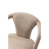 Manhattan Comfort Palmer Modern Tweed Upholstered Dining Armchair Gold Dust - 4 of 4
