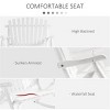 Maggift Patio Accent Chairs, Rocking Chair, Rocker High Back Garden Seat For Indoor Outdoor, White, 45"*37.75"*38.5" - 4 of 4