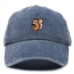 Dalix Squirrel Embroidered Cotton Dad Hat Casual Adjustable Baseball Cap for Nature and Animal Lovers Womens - 1 of 4