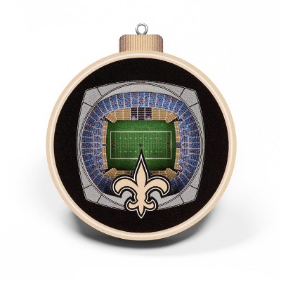 NFL New Orleans Saints 3D Stadium View Ornament