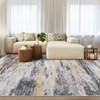 Abstract Machine Washable Rug with Rubber Backing for Living Room Modern Non-Slip Area Rug Easy-Cleaning Floor Carpet for Bedroom Dining Room - 4 of 4