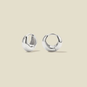 Made By Mary | Gloss Huggie Hoop Earrings - 1 of 4