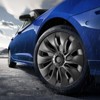 VEVOR Wheel Rim Cover Hubcaps, 18 in, 2017-2023 Model 3 Fully Fit Hubcap with Snap, Guard Tape & Valve Nozzle Hole, ABS & PC Hubcap, Black - 2 of 4