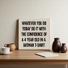 Slickblue Inspirational Wood Wall Sign 7x7 – Funny Motivational Quote for Office, Bedroom or Entryway, Color Options - 2 of 3