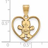 Black Bow Jewelry 14k Yellow Gold Plated Sterling Silver Sigma Delta Tau Greek Life Pendant - 2 of 3