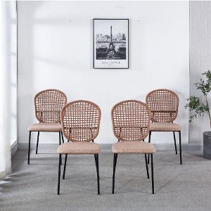 Kumasinova 4-Peice Modern Dining  Chairs, Comfortable Upholstered Sennit Chair, Durable Kitchen Chairs for Dining Room, Stylish Dining Room Chairs - 1 of 4