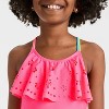 Girls' Sunny Palm Tree One Piece Swimsuit - Cat & Jack™ - 3 of 3