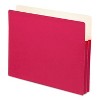 Smead 1 3/4" Exp Colored File Pocket Straight Tab Letter Red 73221 - 3 of 4