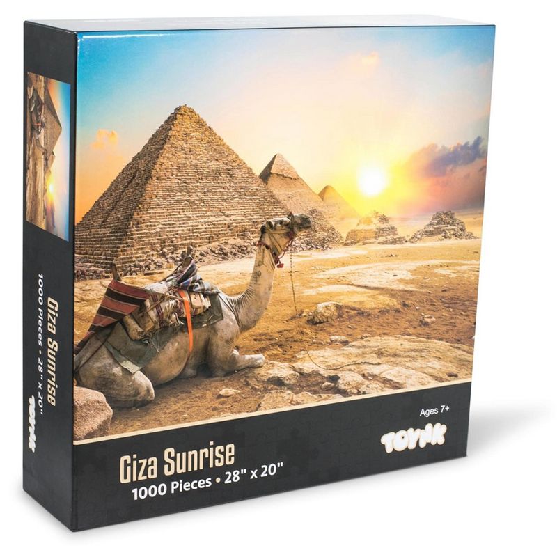 Toynk Giza Sunrise Ancient Egypt Pyramid Puzzle | 1000 Piece Jigsaw Puzzle, 2 of 8