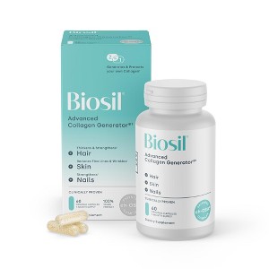 Biosil Collagen Generator - 60 Original Capsules - with Patented ch-OSA Complex - Generates & Protects Your Own Collagen - GMO Free - 30-Day Supply - 1 of 4